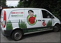 Green Thumb Lawn treatment Van