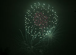 Photograph - Fireworks Display from Moor Lane taken Robin Berriman