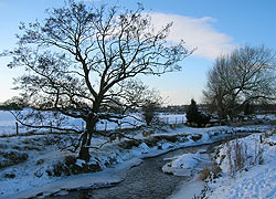 River Dean from footpath between Old Hall Farm and Lumb Farm - Nigel Estill 