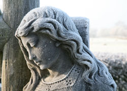 A photograph taken in the Woodford Church yard in Woodford Cheshire