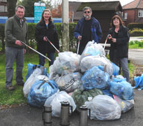 The results of Litter Day 2nd April 2011