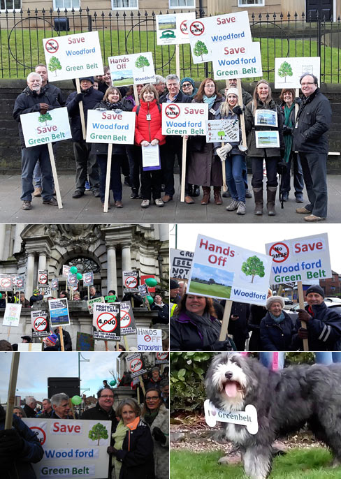 Photos taken on the Save Stockport’s Green Belt walk on 14th January 2017