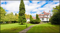 A photograph of the gardens of Southfield House